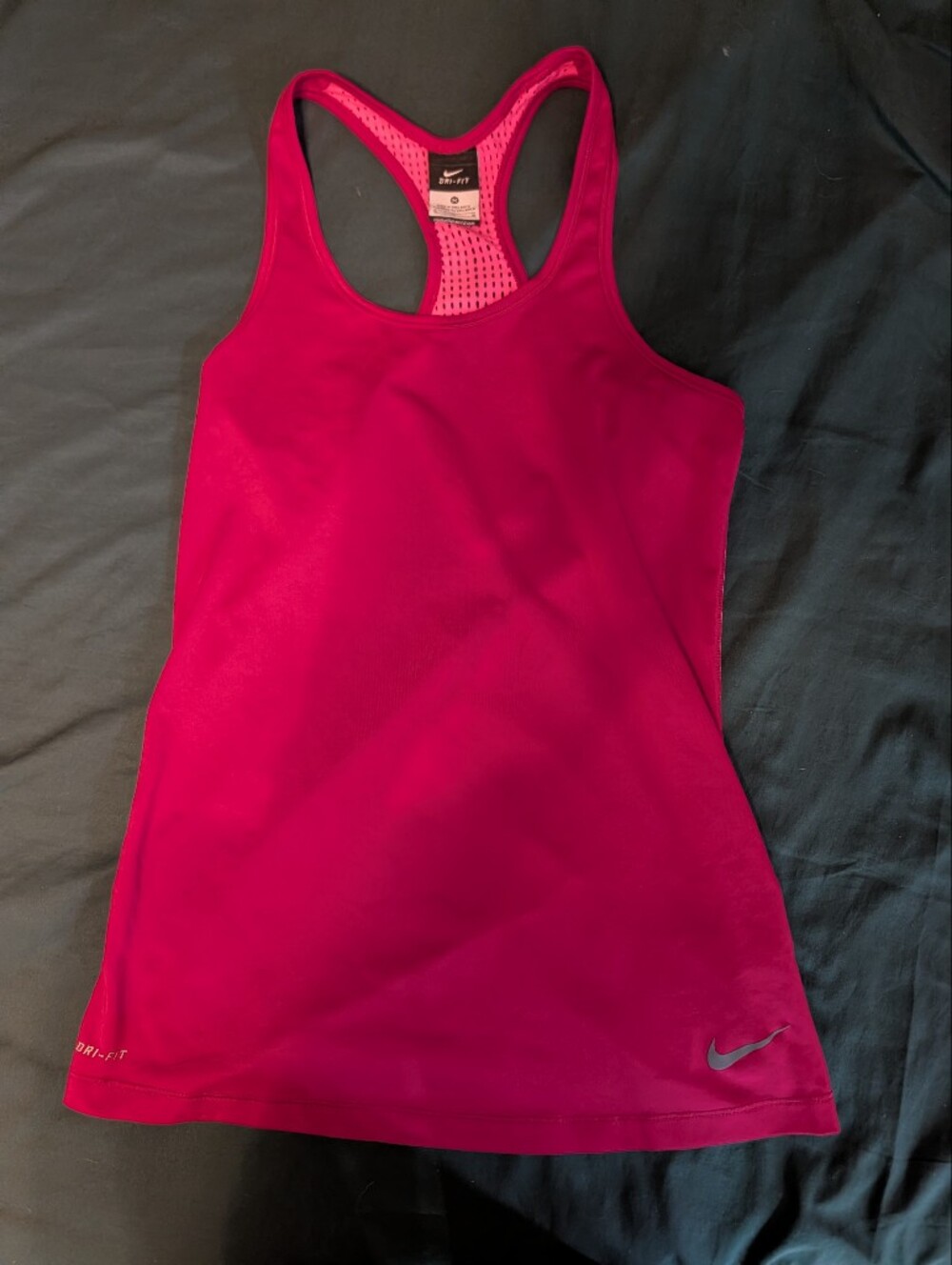 Nike Dri-FIT Mesh Racerback Tank - Hot Pink